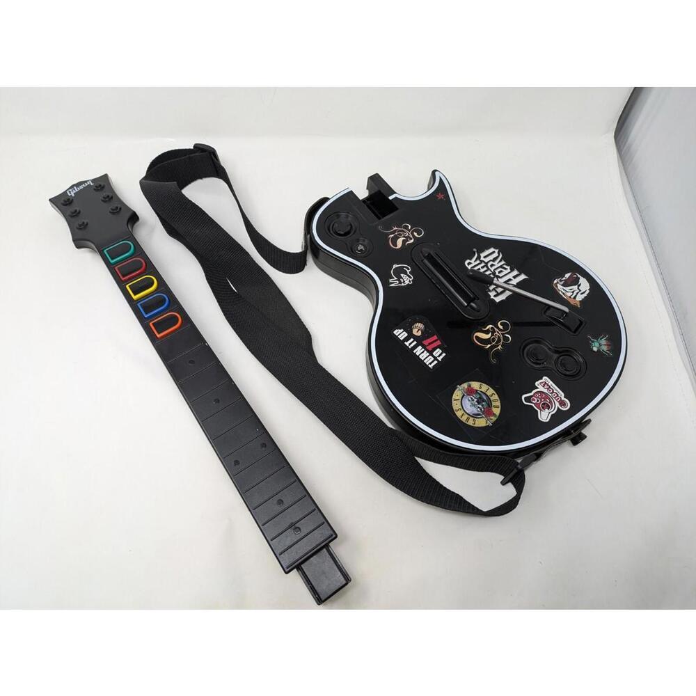Guitar Hero Les Paul Gibson Wireless PS3 Sony Playstation 3 With Strap No Dongle